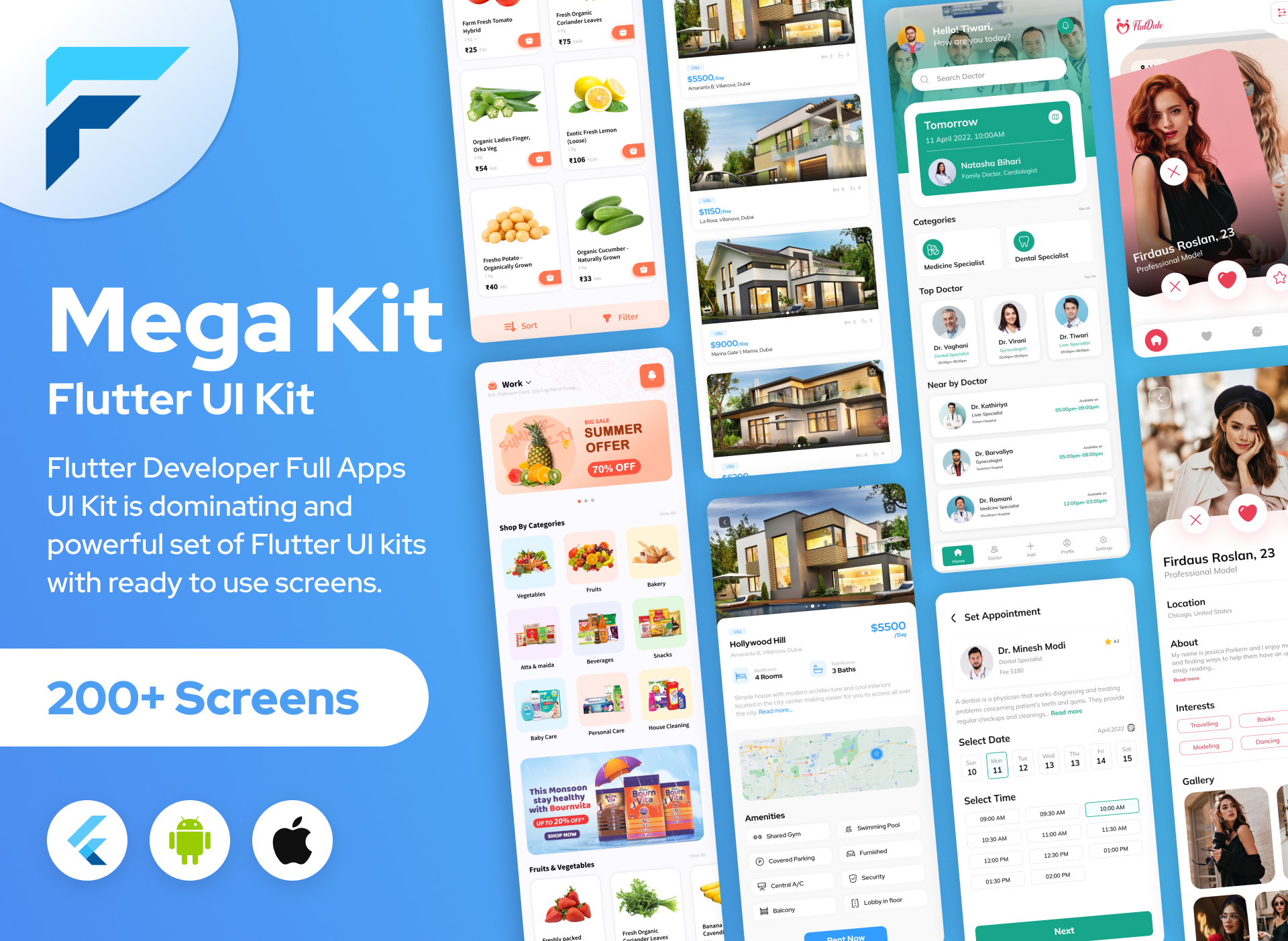 MegaKit - All in One Flutter UI Kit For Andoird and iOS