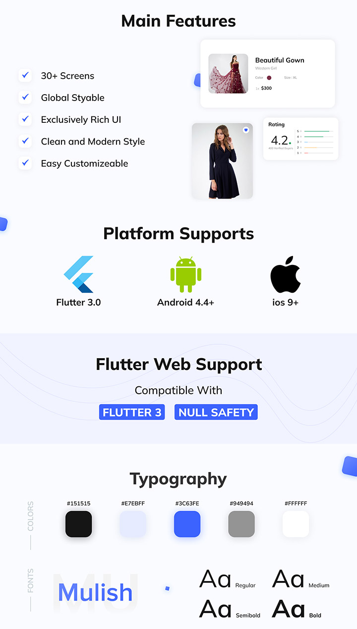 FlutCart - Flutter UI Kit for eCommerce App