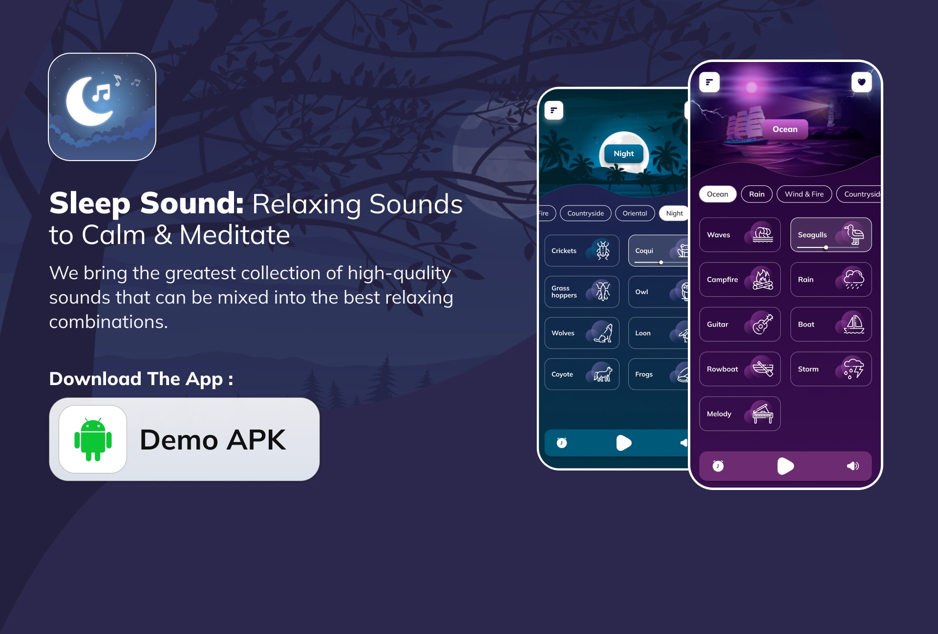 Sleep Sounds - Meditation Sounds - Relax Music App