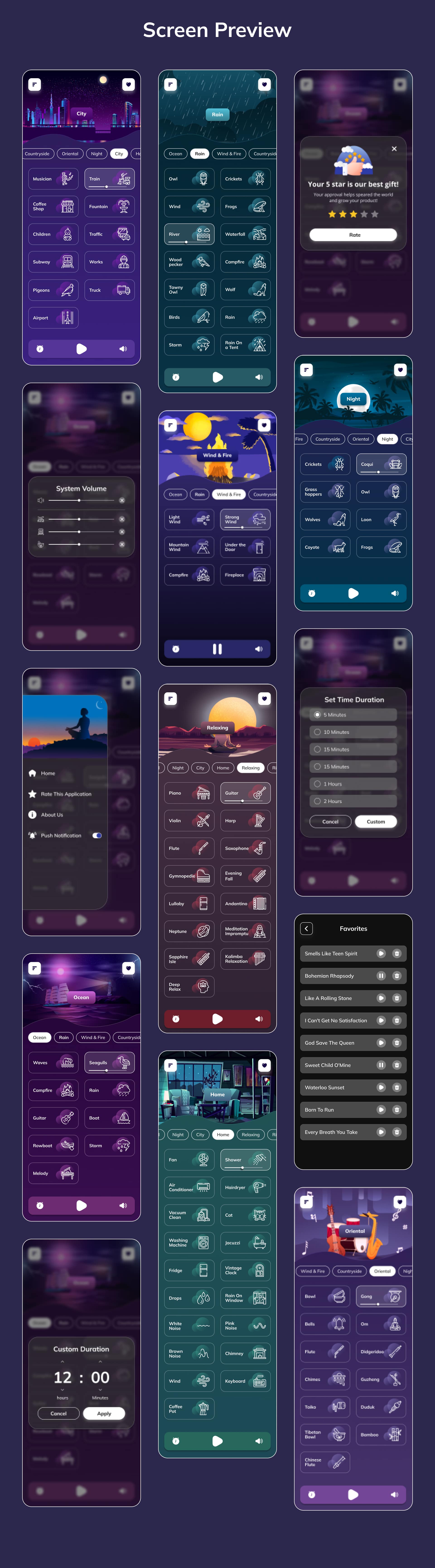 Sleep Sounds - Meditation Sounds - Relax Music App